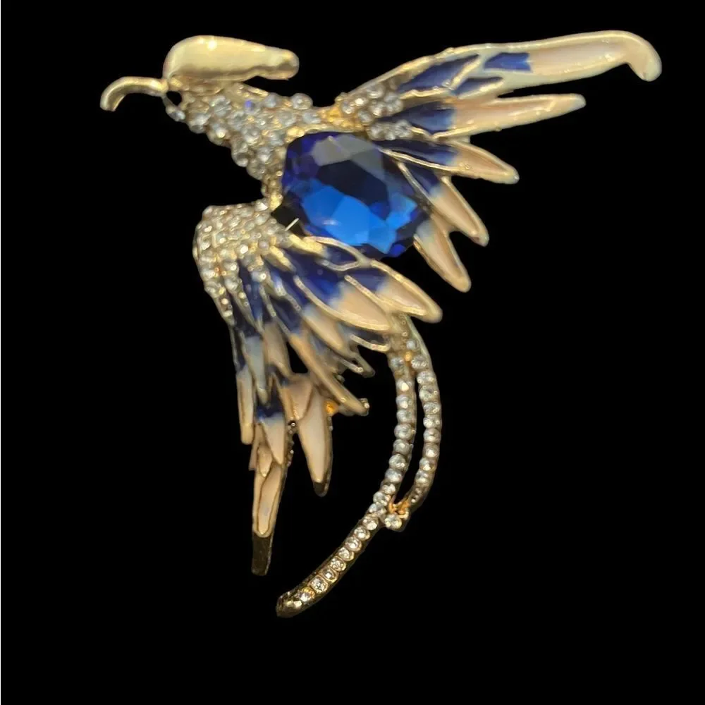 GOLDTONE‎ PHOENIX BROOCH OR NECKLACE